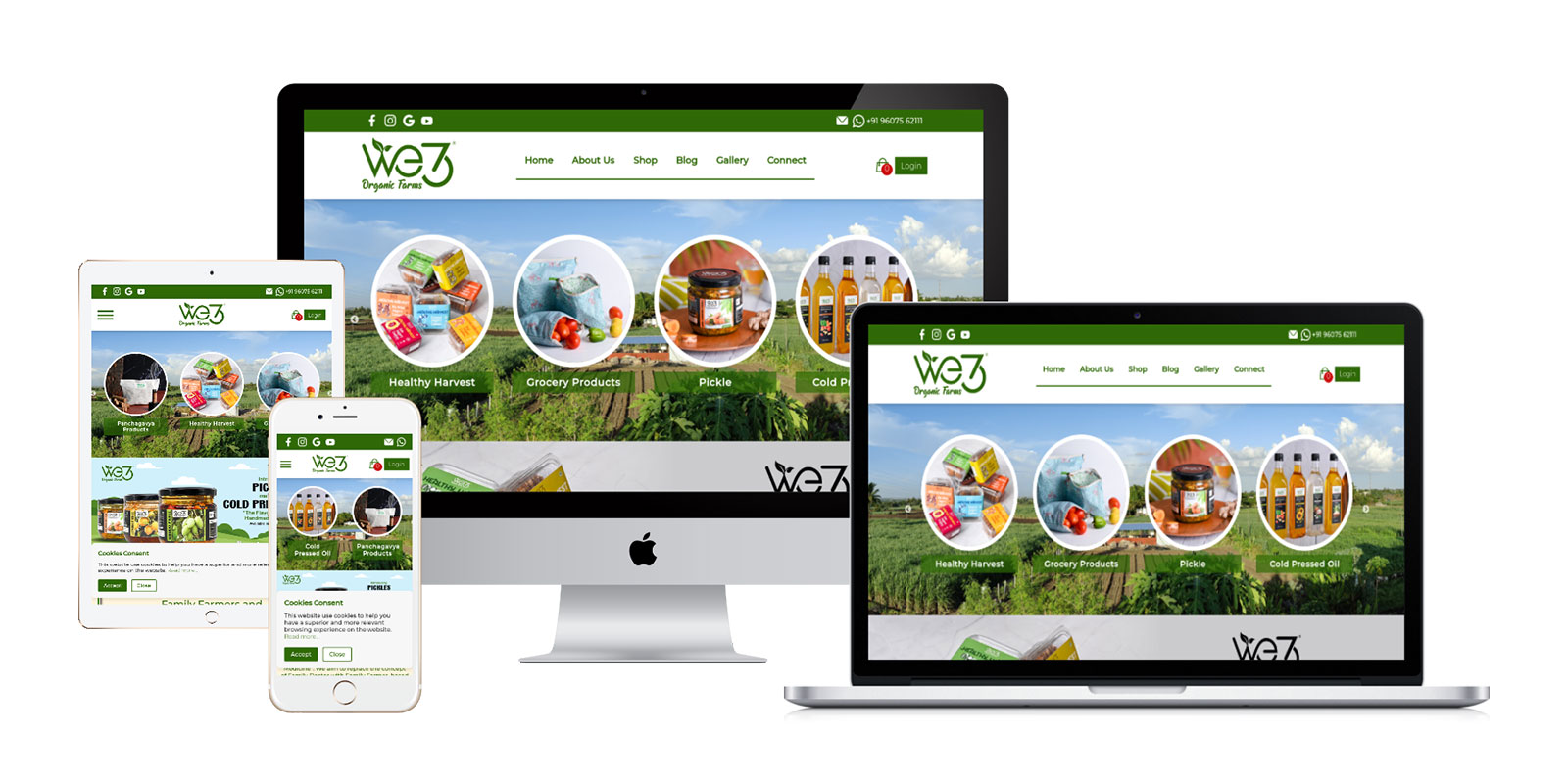 Portfolio Project | E-Commerce Website for We 3 Organic Farms Portfolio Project | E-Commerce Website for We 3 Organic Farms